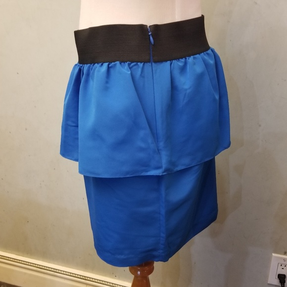 Auqa blue overlay mini skirt (R23) - Picture 3 of 4